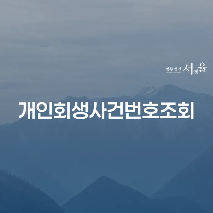개인회생전문변호사 개인회생 가장 먼저 확인할 점