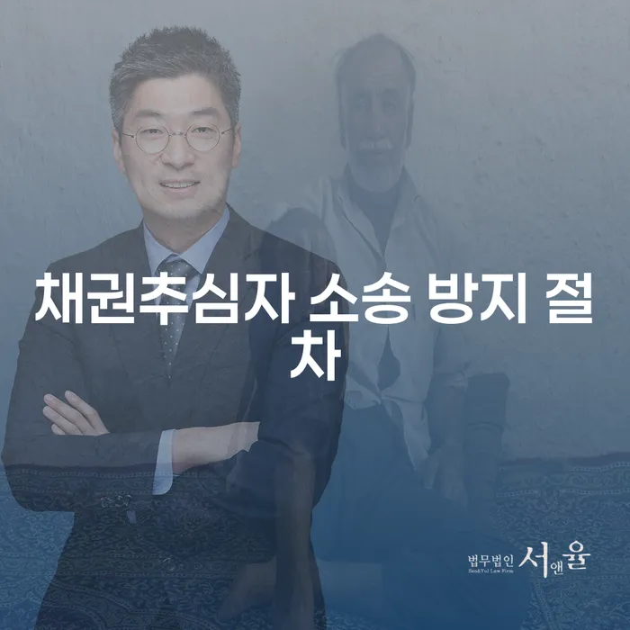 채권추심자 소송 방지 절차: 어떻게 대처해야 할까요?